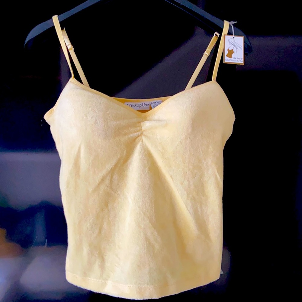 BUILT-IN BRA CROPPED CAMISOLE SLEEVELESS TOP